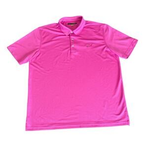Greg Norman Play Dry Fuschia Men’s Shortsleeve Polo Golf Shirt Size XL